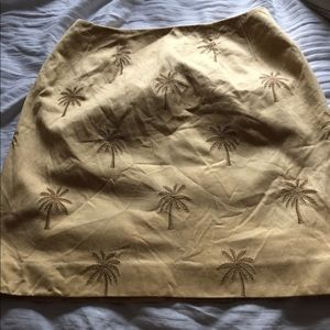 Steven Stolman palm tree print skirt